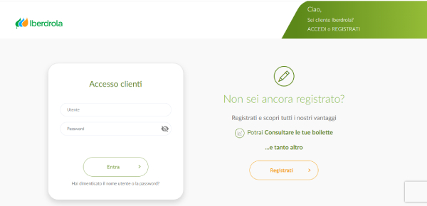 Iberdrola Area Clienti: come effettuare login e registrazione