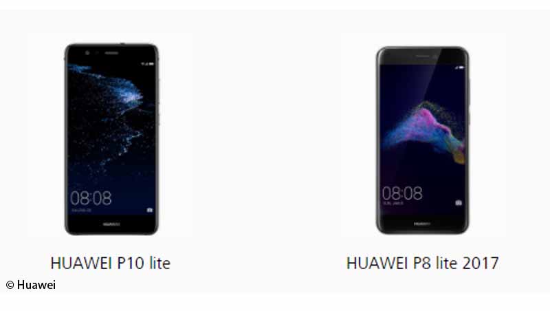 Confronto Huawei P8 lite 2017 P10 lite