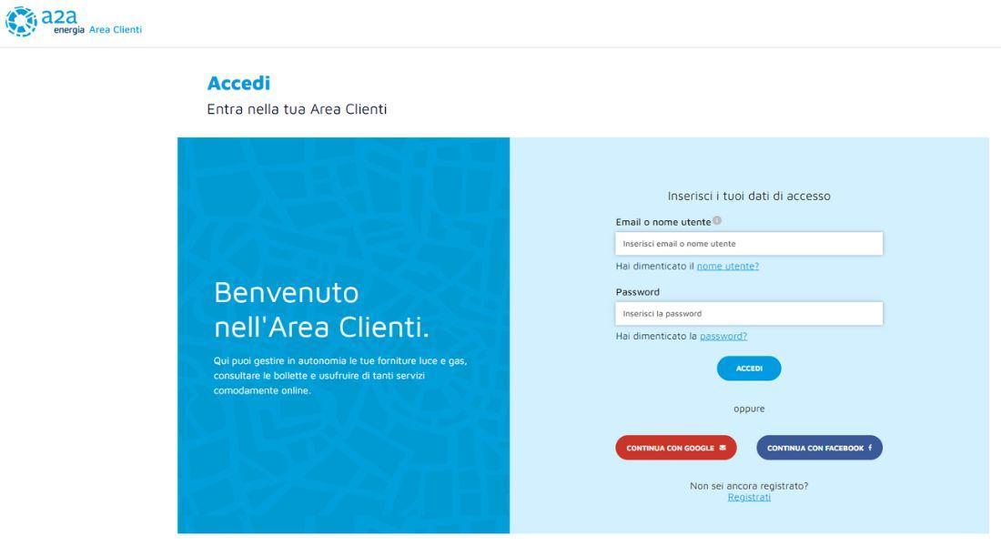 Login Area Clienti A2A Energia Login Area Clienti A2A Energia