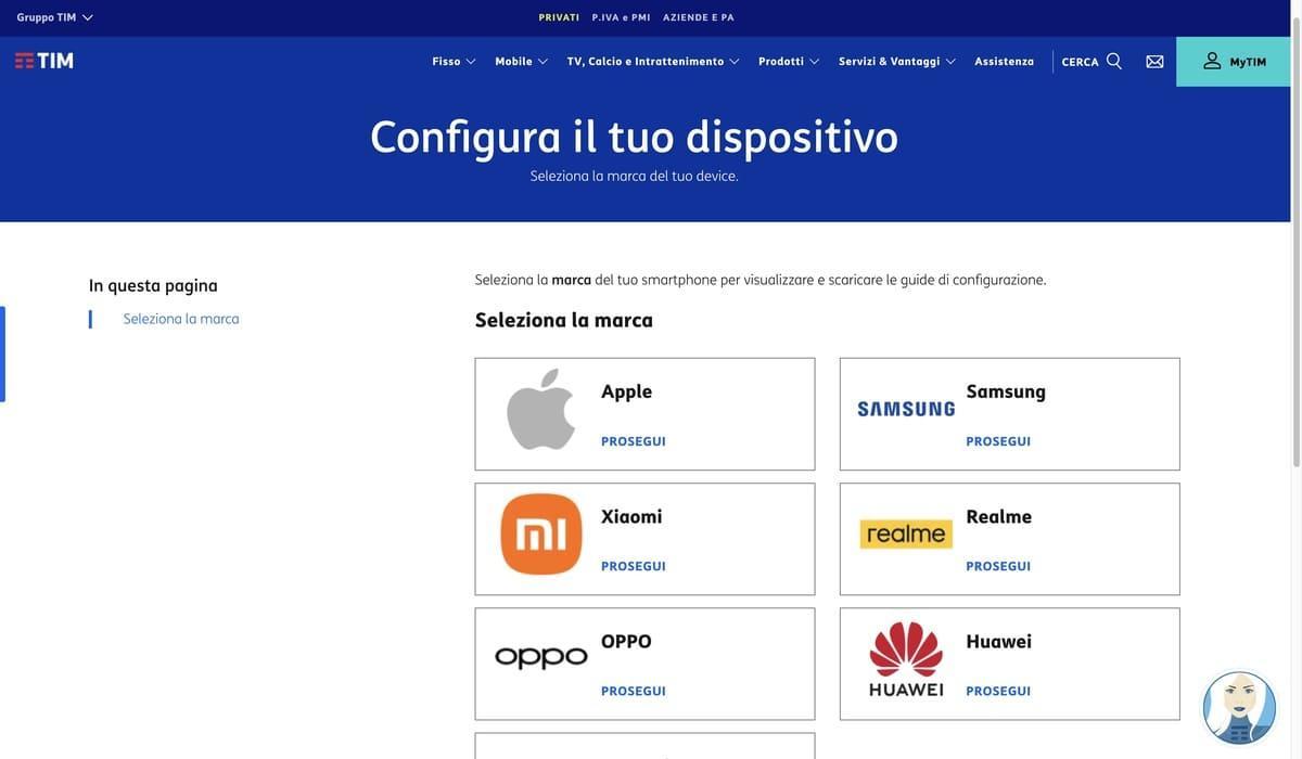 Guide di Configurazione Apn Tim per Marca e Modello Guide di Configurazione Apn Tim per Marca e Modello