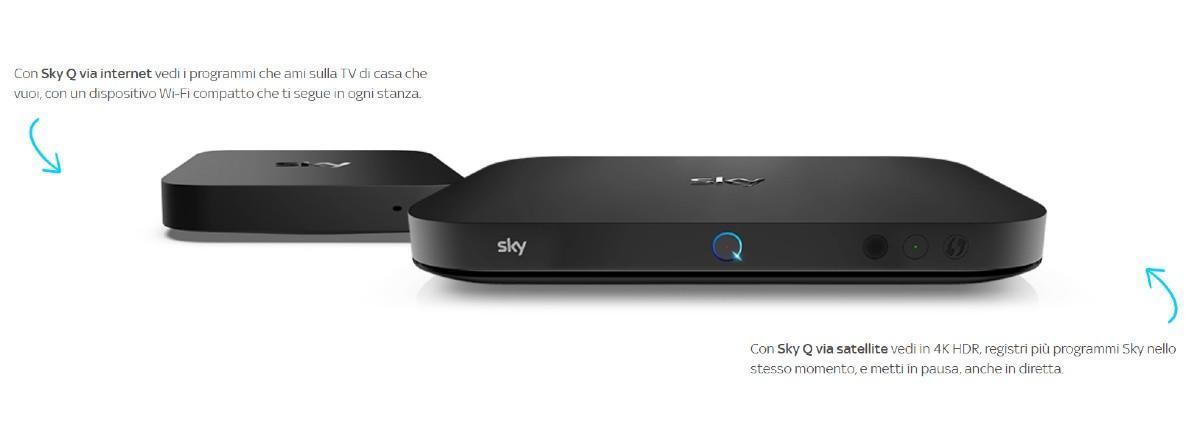 Sky Q via Internet e via Satellite sky-q