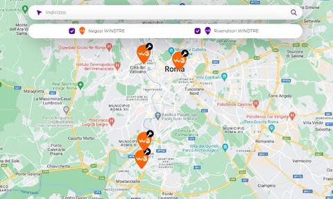WindTre Business Negozi Mappa WindTre Business Negozi Mappa